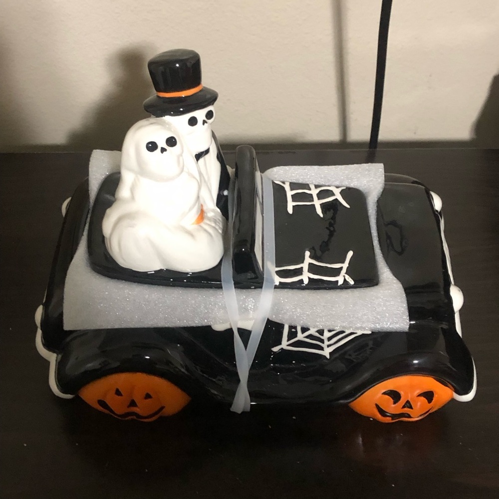 Potters Studio Halloween Wedding Cookie Jar Corpse And Bride In Convertible Car